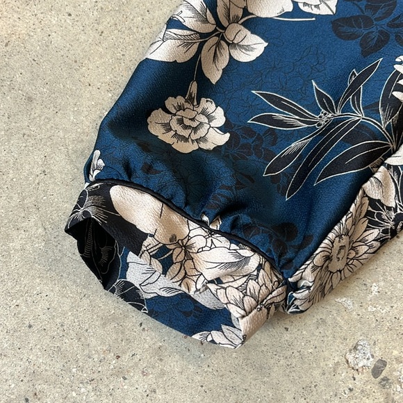 La Fée Maraboutée Blue and Beige Floral Shift Dress - Picture 5 of 11